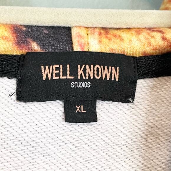 Well Known Studios Men's The Bond Street Black Cheetah Hoodie Jacket Size XL - Picture 10 of 10